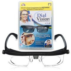 Збільшувальні окуляри лупа Dial Vision з регулюванням лінз, Чорний