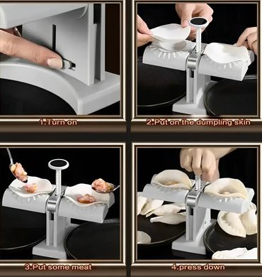 Машинка для изготовления домашних вареников и пельменей MA-24 TOS Dumpling mold, серый
