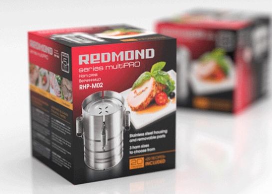 Ветчинница Redmond RHP-M02, пресс для приготовления ветчины, Серебристый