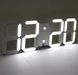 Часы электронные настольные LY-1089 белые с будильником, встроенный календарь, термометр, Белый