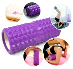 Масажний ролик для йоги та фітнесу 60 см OSPORT, Ролер для фасціального масажу м'язів, Валик для йоги та фітнесу