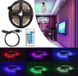 Cветодиодная лента LED с пультом 5050 RGB 2 м от USB, Фоновая RGB подсветка для телевизора, светодиодная лента от Power Bank, Разные цвета