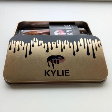 Професійний набір пензлів для макіяжу Kylie Jenner Make-up brush Gold set 12 шт
