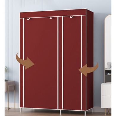 Складной тканевый шкаф-органайзер для вещей Storage Wardrobe 88105 гардероб на 2 секции, 105 х 45 х 170 см, в ассортименте