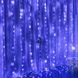 Гирлянда штора водопад синяя 3х2 на медной проволоке Роса 200 диодов светодиодная Xmas LED B-9