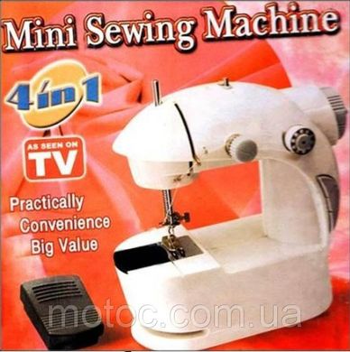 Швейна машинка 4 в 1 Mini sewing масһіпе, Міні Портативна швацька машинка 4 в 1, Соу Віз