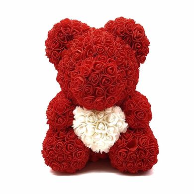 Ведмедик з троянд 40 см Тедді Червоний, Ведмідь з троянд