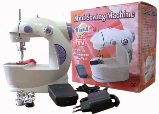 Швейна машинка 4 в 1 Mini sewing масһіпе, Міні Портативна швацька машинка 4 в 1, Соу Віз