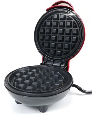 Електрична міні вафельниця Waffle Maker XL-287 з антипригарним покриттям, Червоний