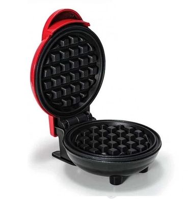 Електрична міні вафельниця Waffle Maker XL-287 з антипригарним покриттям, Червоний