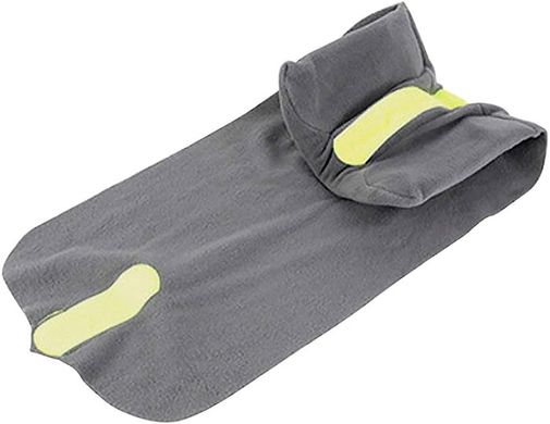 Дорожня масажна подушка шарф для подорожей Travel Pillow, сірий