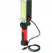 Практичный Фонарь светодиодный аккумуляторный для СТО 20Вт, USB, WOW ZJ-8859 COB с магнитом и крючком, ручной переносной портативный кемпинговый удобный фонарик для походов и туризма, подвесная лампа светильник для мастерских,свет для авто