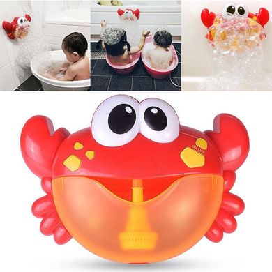 Музичний іграшка для ванни Bubble Crab Краб піноутворювач, іграшка з мильними бульбашками, Червоний