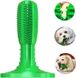 Жувальна іграшка для собак із натуральної гуми Dog Chew Brush, Зубна щітка для собак, Зелений