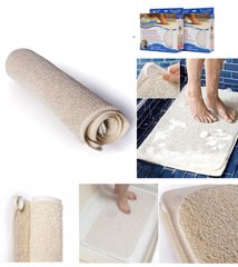 Впитывающий влагопоглащающий антискользящий коврик для ванной комнаты AQUA RUG 70х40, Бежевый