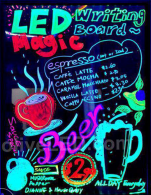 FLUORECENT BOARD 30*40 Светящийся борд. LED доска Fluorecent Board. Доска для маркера
