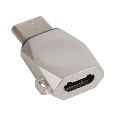 Перехідник адаптер OTG HOCO UA8 Micro USB to Type-C, сірий