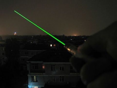 Потужна Лазерна указка зеленого кольору + 5 насадок! Лазер 5 в 1, Зелений