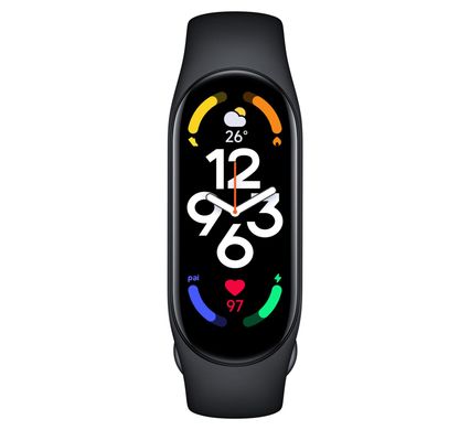 Фитнес браслет Xiaomi Mi Smart Band M7, фитнес-трекер, шагомер, измерение давления, пульса, уровня кислорода, Черный