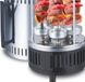 Шашличниця електрична на 6 шампурів 1000W Kebabs Machine, Вертикальна домашня електрошашличниця, Сріблястий