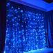 Світлодіодна гірлянда штора водоспад синя 3x2 м 240 діодів Xmas LED B-3, гірлянда штора водоспад синя 3 на 2 м, Синій