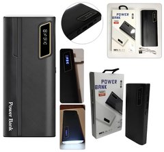 Power bank UN-3104 50000 mAh Мобильная зарядка внешний аккумулятор 2 USB порта, внешний аккумулятор повербанк с фонариком, Черный