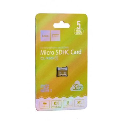 SD картка пам'яті HOCO Speed Memory Card 32GB, Золотий