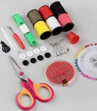 Дорожный швейный набор чудо-иголок One Second Needle, Набор для шитья в пластиковом кейсе, Разные цвета