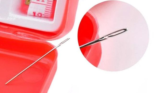 Дорожный швейный набор чудо-иголок One Second Needle, Набор для шитья в пластиковом кейсе, Разные цвета