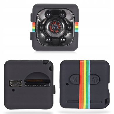Мини камера SQ11 ночного видения HD 1080, маленькая камера, скрытый видеорегистратор, датчик движения, Черный