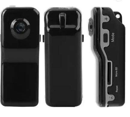 Камера нагрудная портативная аккумуляторная туристическая Digital MD80 Миниатюрная велосипедная Мини видеокамера 2 режима со съемной клипсой-держателем веб камера Звуковая, световая активация записи, компактный видеорегистратор