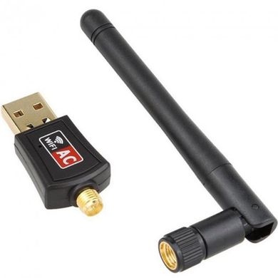 USB WiFi адаптер антена 802.11n 150 Мбіт/с для пк та ноутбука, Чорний