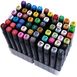 Набор разноцветных маркеров для скетчинга и рисования 60 штук в упаковке, двусторонние профессиональные художественные маркеры