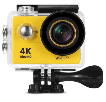 Спортивна універсальна відео екшн-камера Waterproof Action Camera WiFi 4K Ultra HD D800 портативна компактна міцна з пультом, водним боксом і набором кріплень для зйомки в екстремальних умовах і під час руху, зйомки під водою до 30м