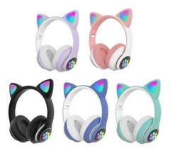 Бездротові навушники з котячими вушками з підсвічуванням Cat VZV-23M Bluetooth