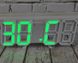 Електронний настільний LED годинник білий LY-1089 з зеленим підсвічуванням з будильником, календарем, термометром, Білий