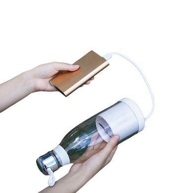 Портативний Блендер-пляшка Mini Juicer 350 мл бездротовий переносний міні подрібнювач для фруктів, шейкер для смузі та коктейлів USB, в асортименті
