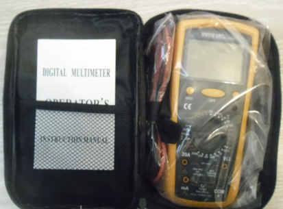 Мультиметр DT - VC9805 вимірювальний прилад протиударний цифровий холстер