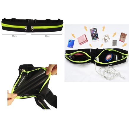Спортивна сумка на пояс для бігу Go Runners Pocket Belt, поясна містка сумка для пробіжки, ходьби, велоспорту, фітнесу, в асортименті
