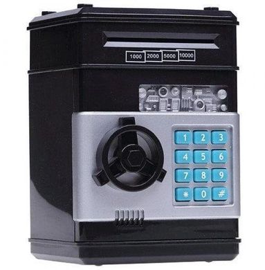Электронная оригинальная копилка-сейф автомат с кодовым замком и купюроприемником, Банкомат для монет и для купюр для накопления, детская, надежный способ хранить и копить деньги, сигнализация, автоматическое прокручивание купюр как в терминале