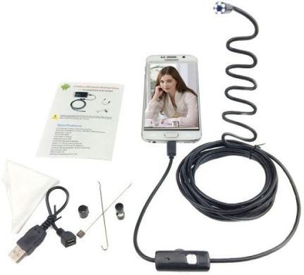 Камера гибкая Endoscope (2м*7мм) под Аndroid (USB) 7мм 5мм