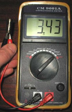 Мультиметр DT CM 9601 тестер мультиметр вимірювач ємності цифровий