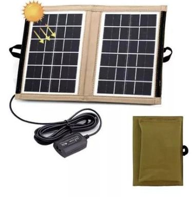 Портативна сонячна панель CL-670 7,2 Вт, Складна сонячна панель переносна з USB виходом, Сонячна станція для зарядки