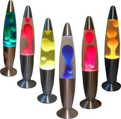 Лава лампа 35 см (Lava Lamp), парафінова лампа, Різні кольори