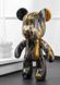 Флюїдний Ведмедик Punk Fluid Bear Bearbrick з фарбами великий, унікальний набір для творчості зроби сам DIY ведмедик флюїд-арт,комплект з ведмежати висотою 23 см, своїми руками індивідуальний ведмідь,дитячий творчий бокс