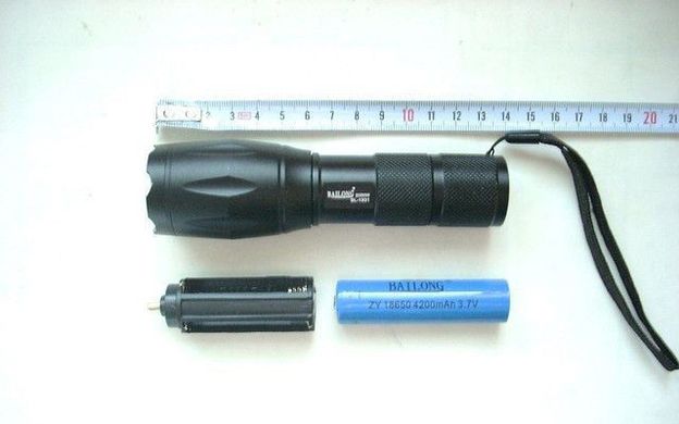 Ручной фонарик BL1831-T6, Черный