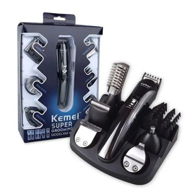 Професійна машинка для стрижки волосся Kemei KM 600 11 в 1, триммер для волосся, Чорний