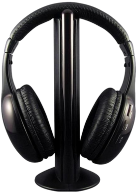 Бездротові навушники MH 2001 5в1 Hi-Fi S-XBS Wireless Headphone. Навушники без проводу., Черный