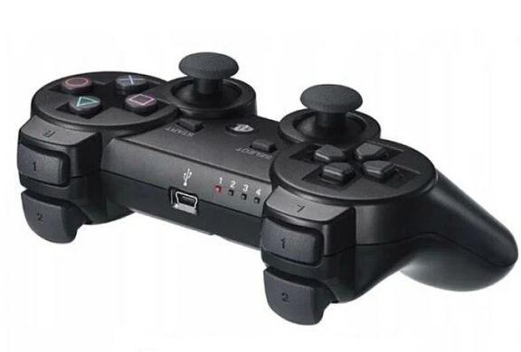 Беспроводные bluetooth джойстики PS3 для Sony PlayStation,геймпад аккумуляторный джойстик,цвет Чёрный, Черный