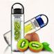 Пляшка для води та напоїв Fruit Bottle з контейнером для фруктів 800 мл, в асортименті